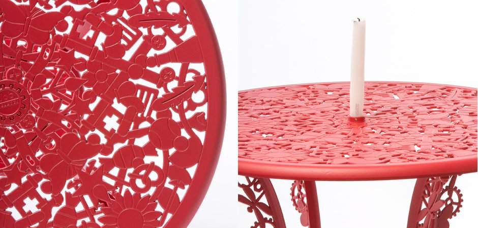 Обеденный стол Industry Collection ALUMINIUM TABLE – RED Обеденный стол Industry Collection ALUMINIUM TABLE – RED - Loft-Concept в Барнауле