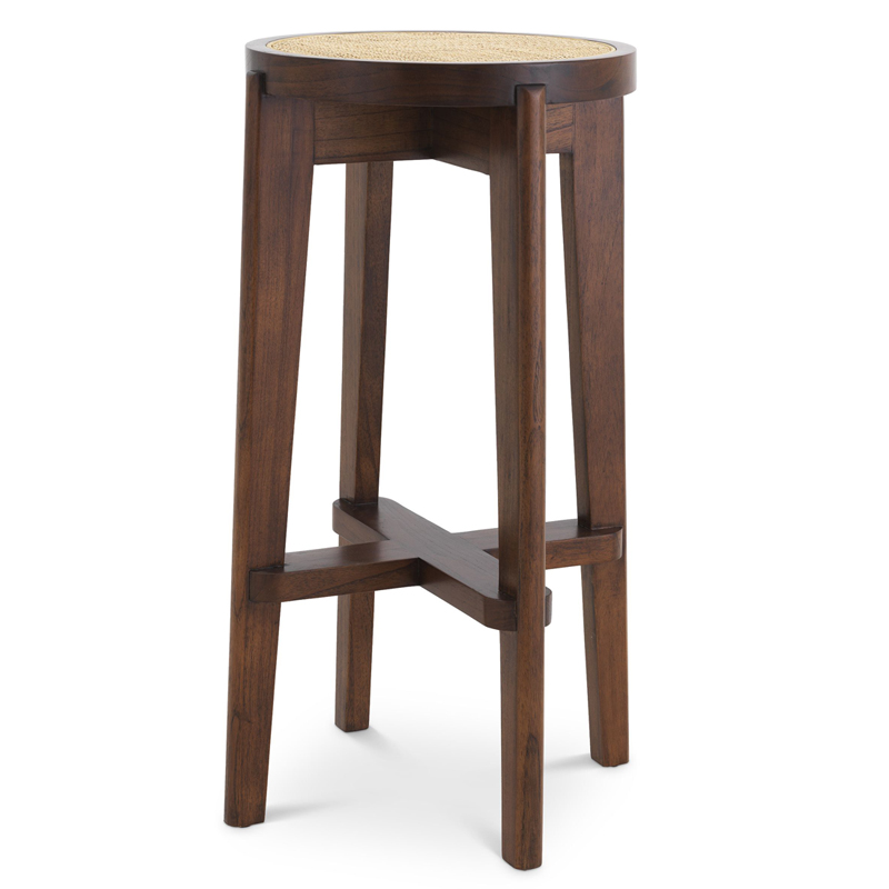 Барный стул Eichholtz Bar Stool Dareau brown Бежевый Коричневый Барный стул Eichholtz Bar Stool Dareau brown Бежевый Коричневый в Барнауле | Loft Concept