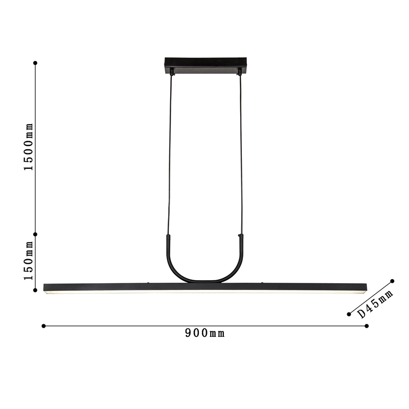 Минималистичная черная люстра Trumpet tube Минималистичная черная люстра Trumpet tube в Барнауле