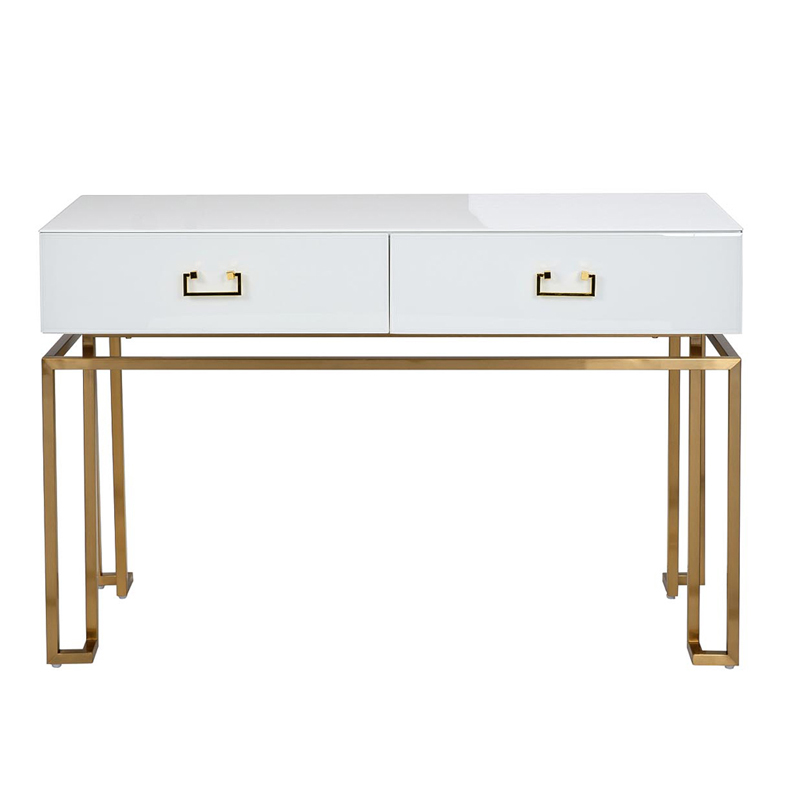 Консоль Magnum Console White Белый матовое золото Консоль Magnum Console White Белый матовое золото в Барнауле | Loft Concept