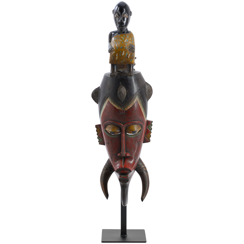 Маска Tanzanian chieftain Красный (Red) Черный Маска Tanzanian chieftain Красный (Red) Черный в Барнауле | Loft Concept