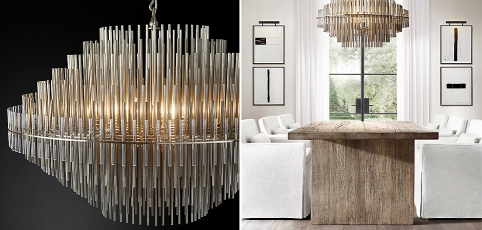 Люстра Restoration Hardware Emile Round Chandelier Chrome Люстра Restoration Hardware Emile Round Chandelier Chrome - Loft-Concept в Барнауле