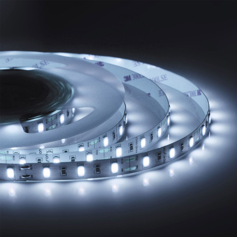 Светодиодная лента 9,6W/m 60LED/m 5630SMD холодный белый 3M Белый Светодиодная лента 9,6W/m 60LED/m 5630SMD холодный белый 3M Белый в Барнауле | Loft Concept