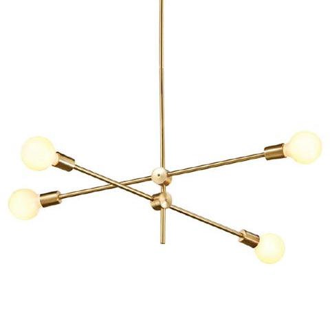 Люстра Cliff Pendant 4 плафона Золотой Люстра Cliff Pendant 4 плафона Золотой в Барнауле | Loft Concept