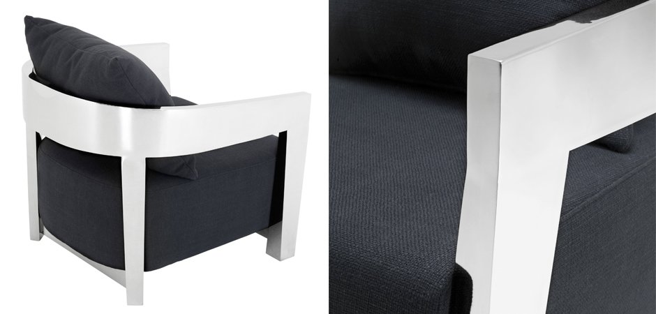 Кресло Eichholtz Chair Rubautelli Stainless steel Кресло Eichholtz Chair Rubautelli Stainless steel - Loft-Concept в Барнауле