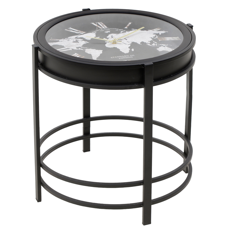 Приставной стол World Map Table Прозрачный Черный Приставной стол World Map Table Прозрачный Черный в Барнауле | Loft Concept