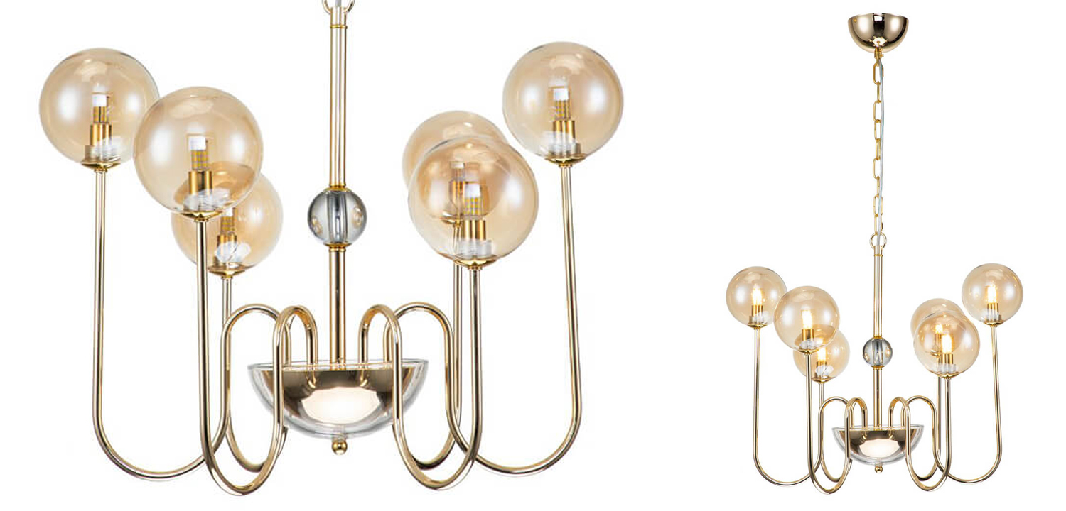 Люстра Sheiry Glass Ball Chandelier 6 - фото №3