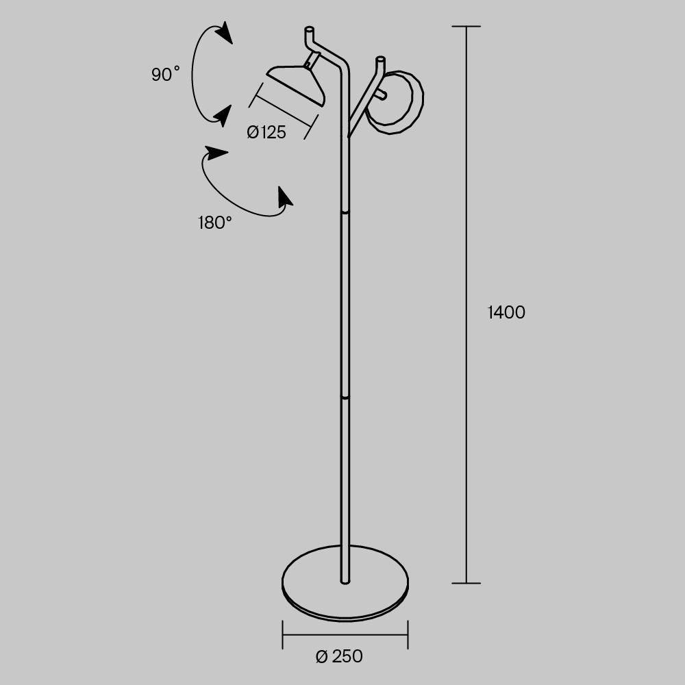 Напольный светильник Vita 3000К 18Вт в Барнауле