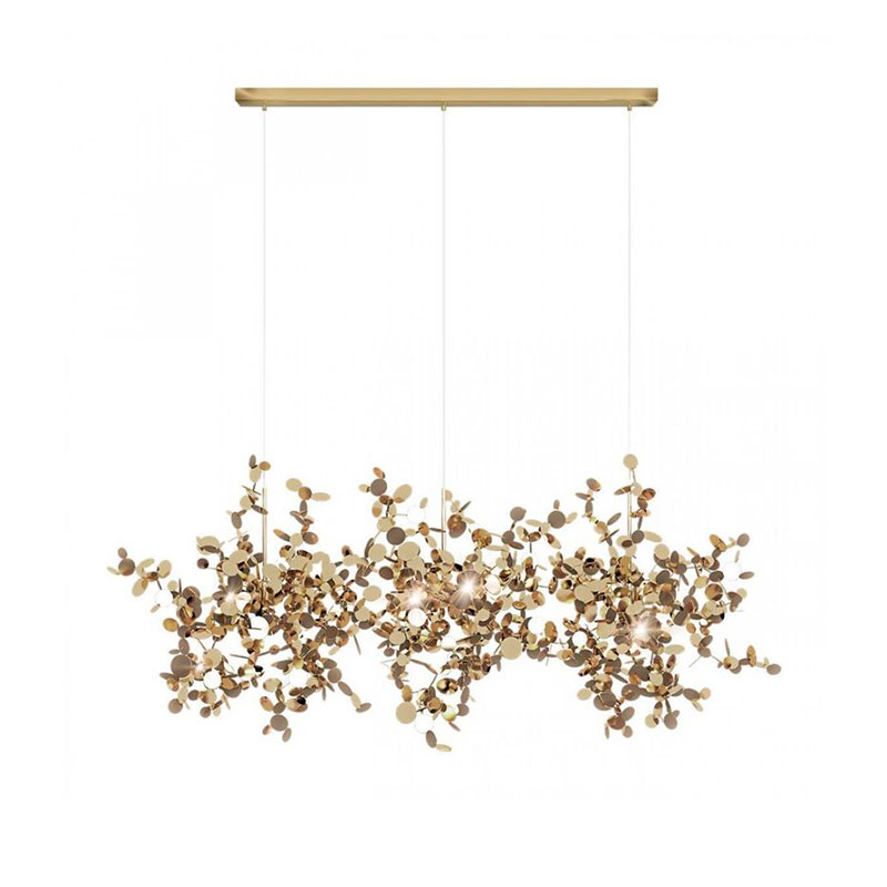 Люстра Terzani Argent Suspension Linear Gold длина 85 см Золотой Люстра Terzani Argent Suspension Linear Gold длина 85 см Золотой в Барнауле | Loft Concept