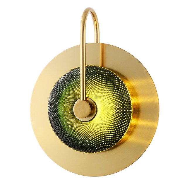 Бра Green Disk One Зеленый Латунь Бра Green Disk One Зеленый Латунь в Барнауле | Loft Concept