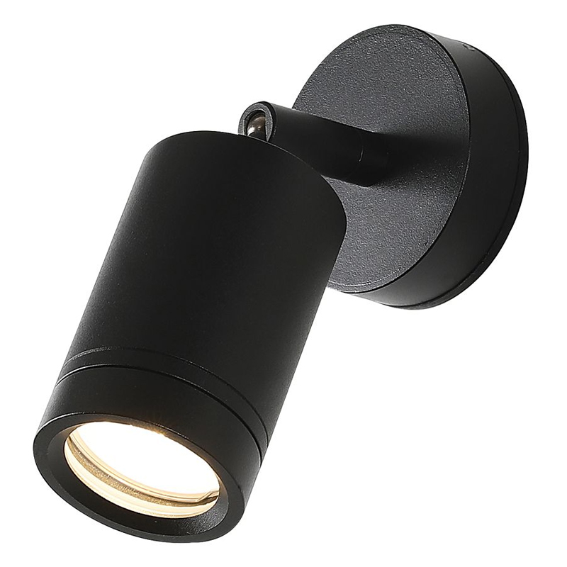 Уличное бра с поворотным спотом PLAIN LIGHT Черный Прозрачный Уличное бра с поворотным спотом PLAIN LIGHT Черный Прозрачный в Барнауле | Loft Concept