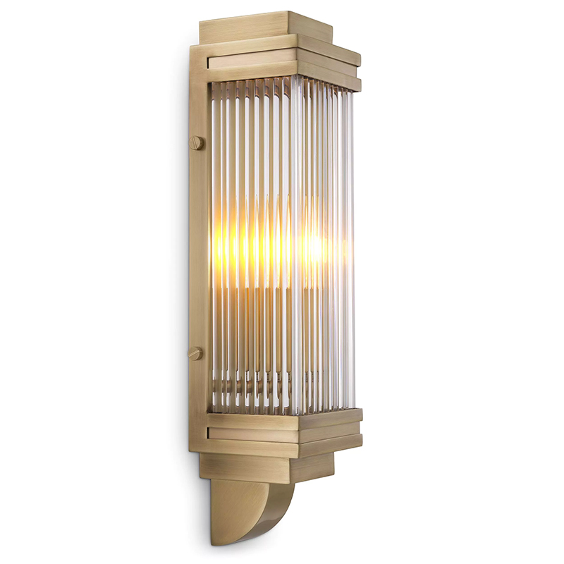 Бра Eichholtz Wall Lamp Bassett Латунь Прозрачное Стекло Бра Eichholtz Wall Lamp Bassett Латунь Прозрачное Стекло в Барнауле | Loft Concept