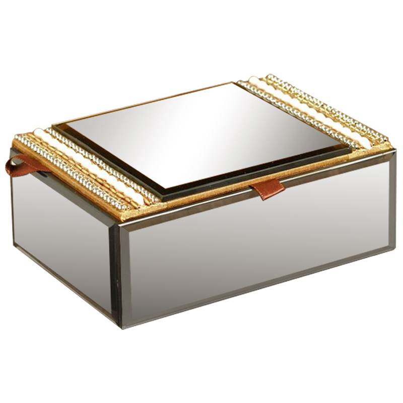 Шкатулка Seren Mirrored Box Зеркало Золотой Шкатулка Seren Mirrored Box Зеркало Золотой в Барнауле | Loft Concept