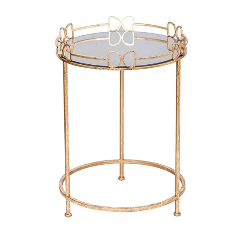 Приставной столик Round Table gold Золотой Приставной столик Round Table gold Золотой в Барнауле | Loft Concept