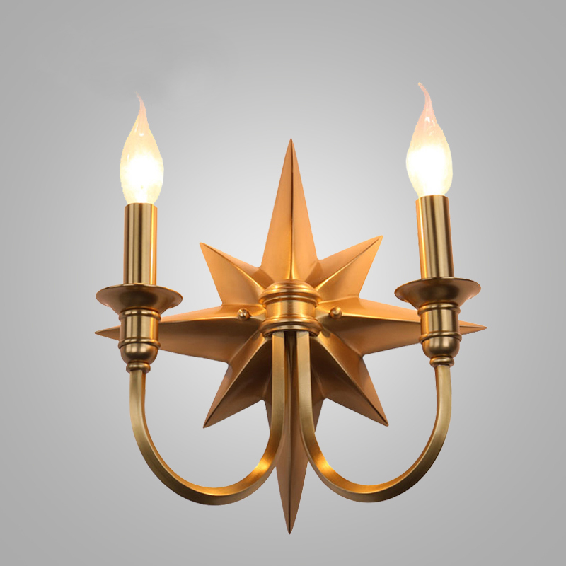 Бра Base Star Wall lamp Double Латунь Бра Base Star Wall lamp Double Латунь в Барнауле | Loft Concept