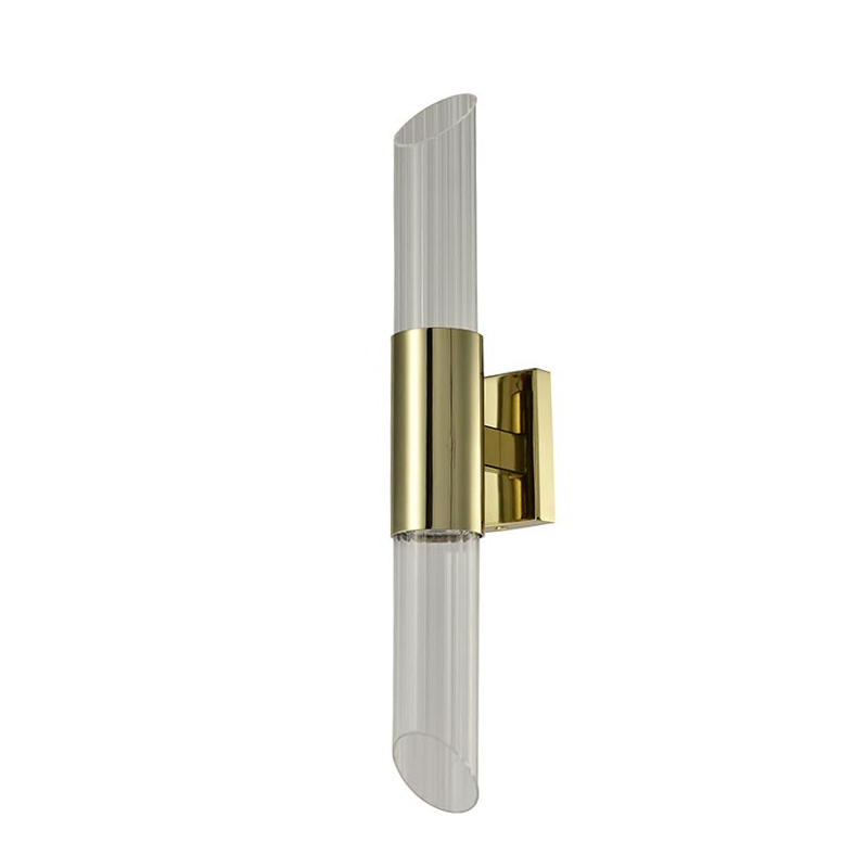 Бра Glass Rod Light gold Глянцевое золото Прозрачное Стекло Бра Glass Rod Light gold Глянцевое золото Прозрачное Стекло в Барнауле | Loft Concept