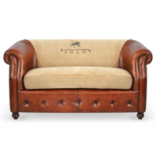 Диван POLO brown leather Диван POLO brown leather в Барнауле | Loft Concept