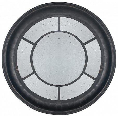 Зеркало настенное состаренное Black Round Window Черный Зеркало настенное состаренное Black Round Window Черный в Барнауле | Loft Concept