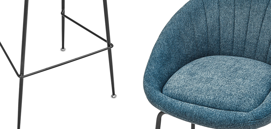Барный стул Alberto Bar Stool Blue Барный стул Alberto Bar Stool Blue - Loft-Concept в Барнауле