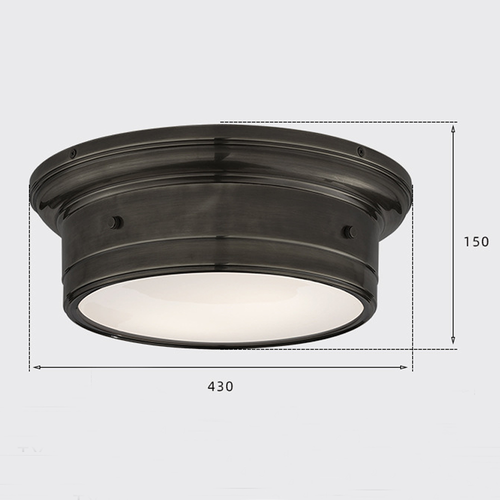 Потолочный светильник круглый черного цвета Modern Simple Ceiling Light Потолочный светильник круглый черного цвета Modern Simple Ceiling Light в Барнауле