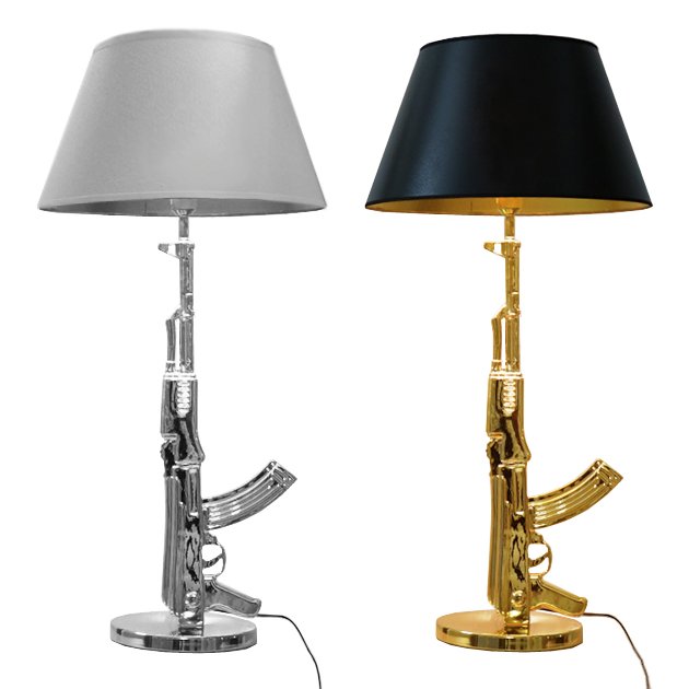 Настольная лампа ружье Flos Guns Table Lamp Серебряный Золотой Настольная лампа ружье Flos Guns Table Lamp Серебряный Золотой в Барнауле | Loft Concept