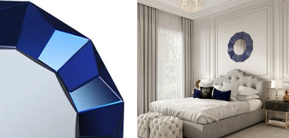 Зеркало Blue Wall Mirror Зеркало Blue Wall Mirror - Loft-Concept в Барнауле