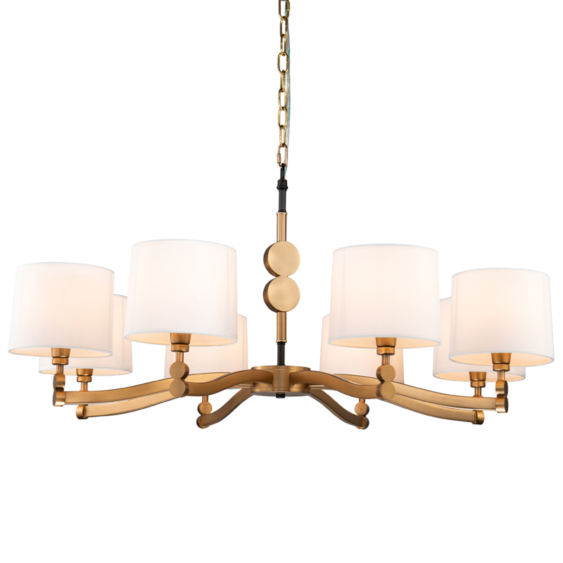 Люстра Mogir Chandelier Латунь Белый в Барнауле | Loft Concept 