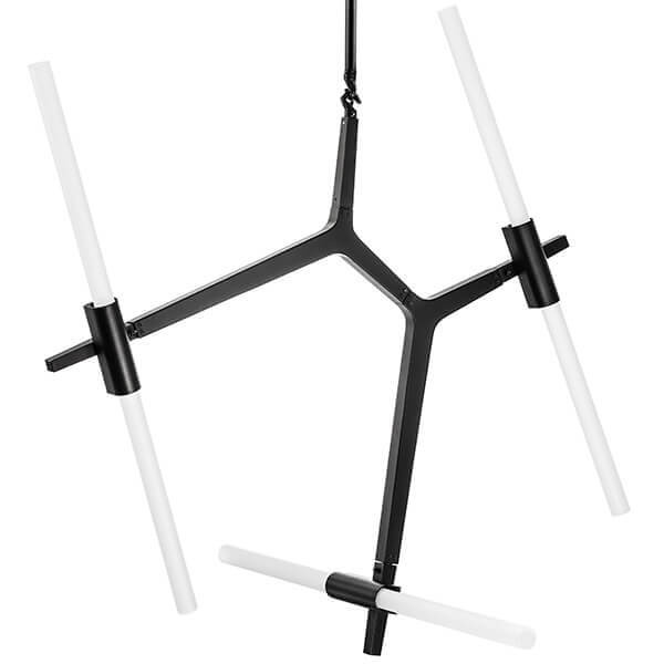 Люстра Агнес Chandelier Black 6 Белый Черный Люстра Агнес Chandelier Black 6 Белый Черный в Барнауле | Loft Concept