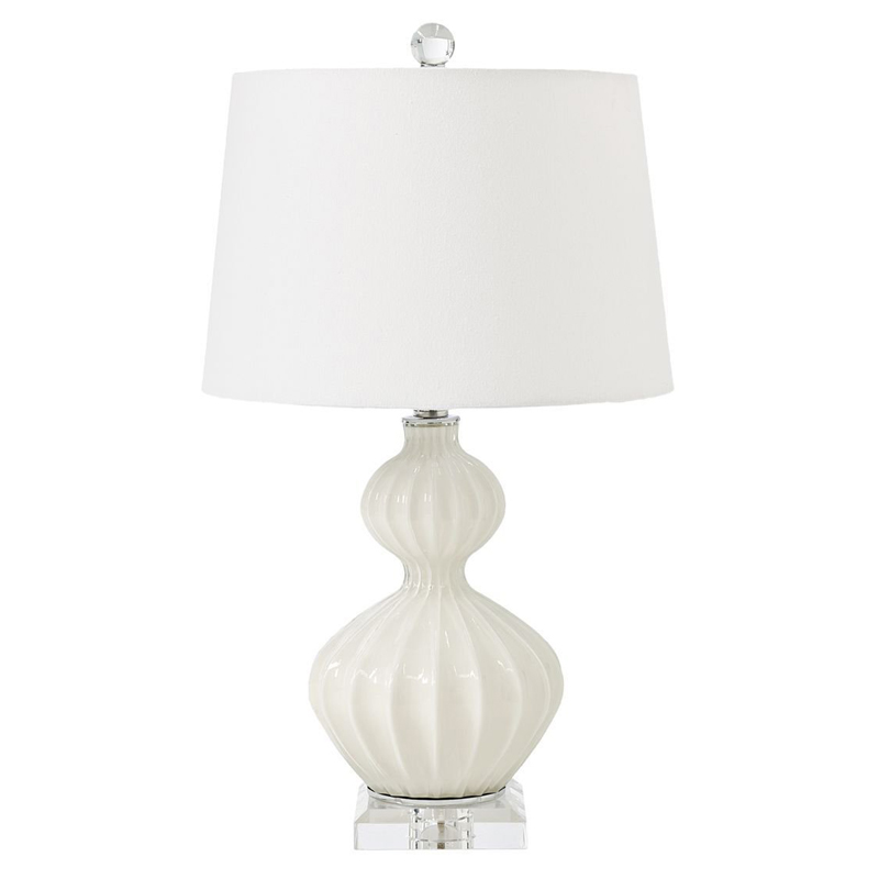 Настольная лампа Loraine White Table lamp Белый Настольная лампа Loraine White Table lamp Белый в Барнауле | Loft Concept