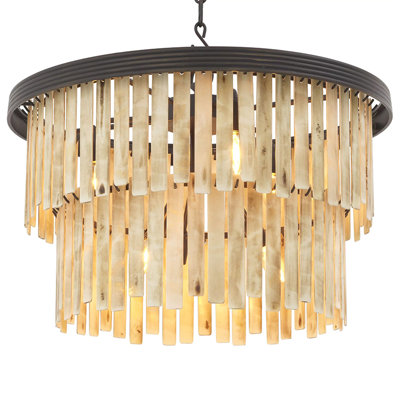 Люстра Eichholtz Chandelier Arizona S Темная бронза Бежевый Люстра Eichholtz Chandelier Arizona S Темная бронза Бежевый в Барнауле | Loft Concept
