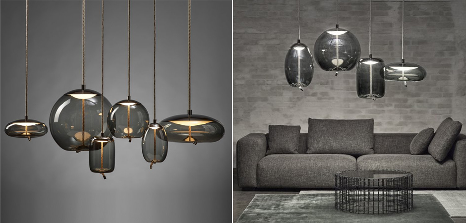 Подвесной светильник KNOT Small Gray glass Подвесной светильник KNOT Small Gray glass - Loft-Concept в Барнауле