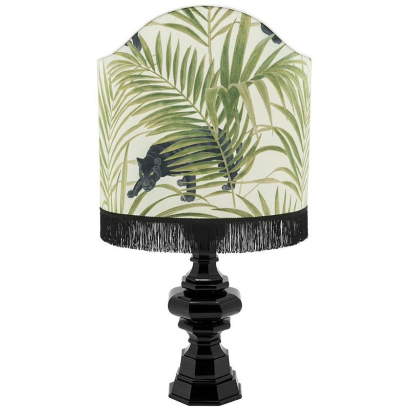 Настольная лампа Table Lamp Empire Scudo White Green Зеленый Белый Черный Настольная лампа Table Lamp Empire Scudo White Green Зеленый Белый Черный в Барнауле | Loft Concept