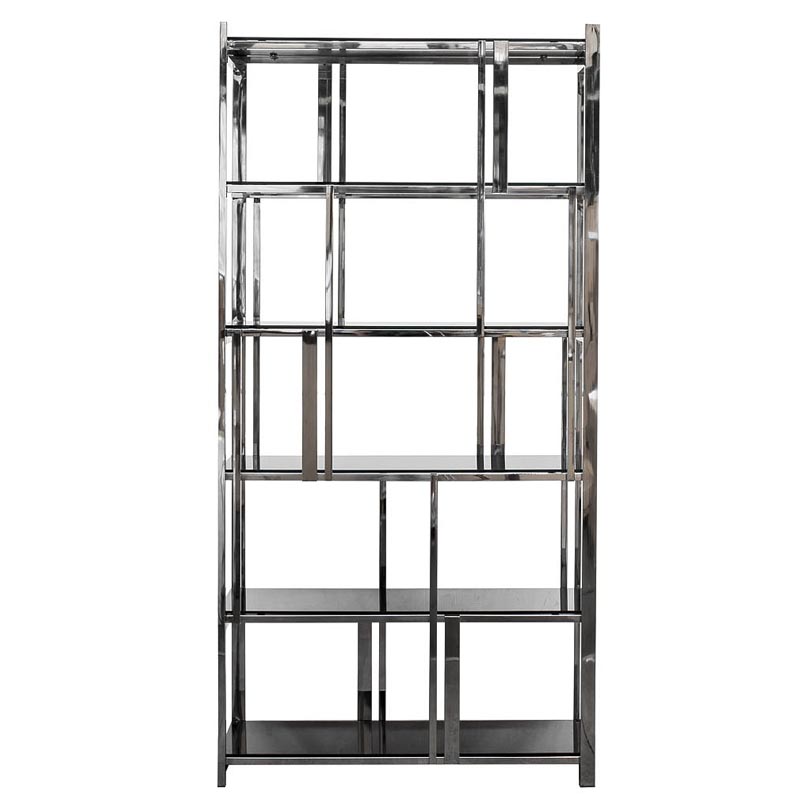 Стеллаж Kenton Rack Хром Черный в Барнауле | Loft Concept 