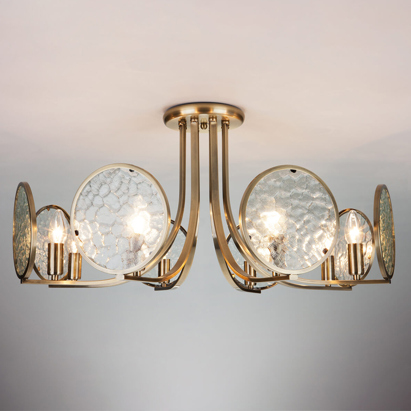 Потолочная люстра Moibeal Chandelier antique bronze Античная Бронза Прозрачный (Transparent) Потолочная люстра Moibeal Chandelier antique bronze Античная Бронза Прозрачный (Transparent) в Барнауле | Loft Concept