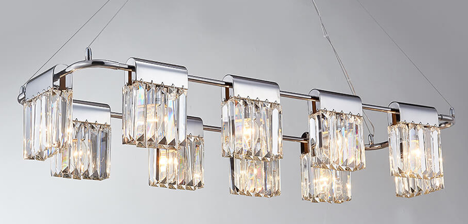 Люстра Crystal Pendants chrome 10 Люстра Crystal Pendants chrome 10 - Loft-Concept в Барнауле