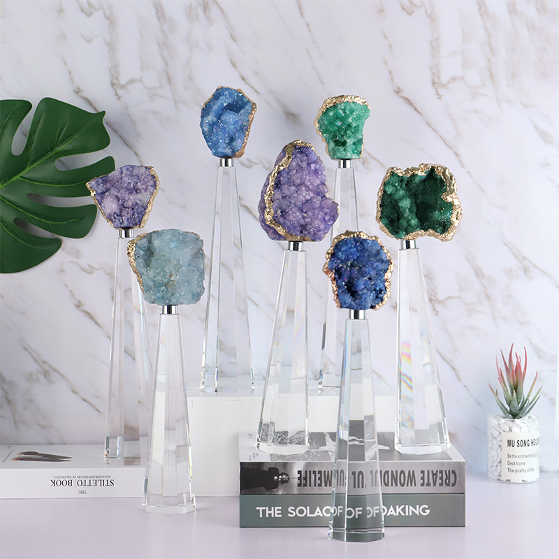 Статуэтка Druse Statuette Прозрачный Violet Dusk ( фиолетовый сумрак ) Синий Голубой пастельный Статуэтка Druse Statuette Прозрачный Violet Dusk ( фиолетовый сумрак ) Синий Голубой пастельный в Барнауле | Loft Concept