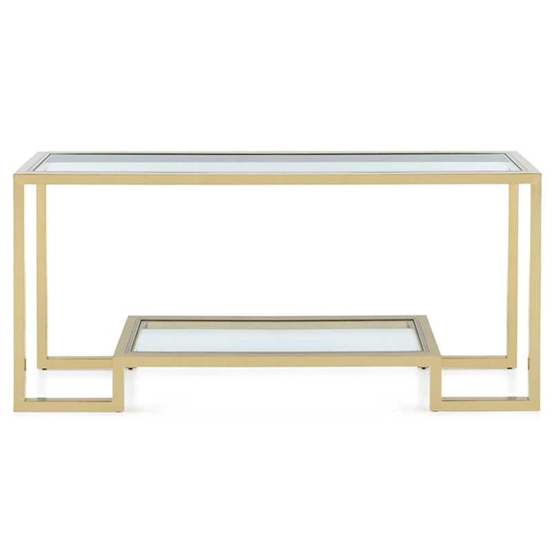 Emma Console Глянцевое золото Прозрачное Стекло в Барнауле | Loft Concept 