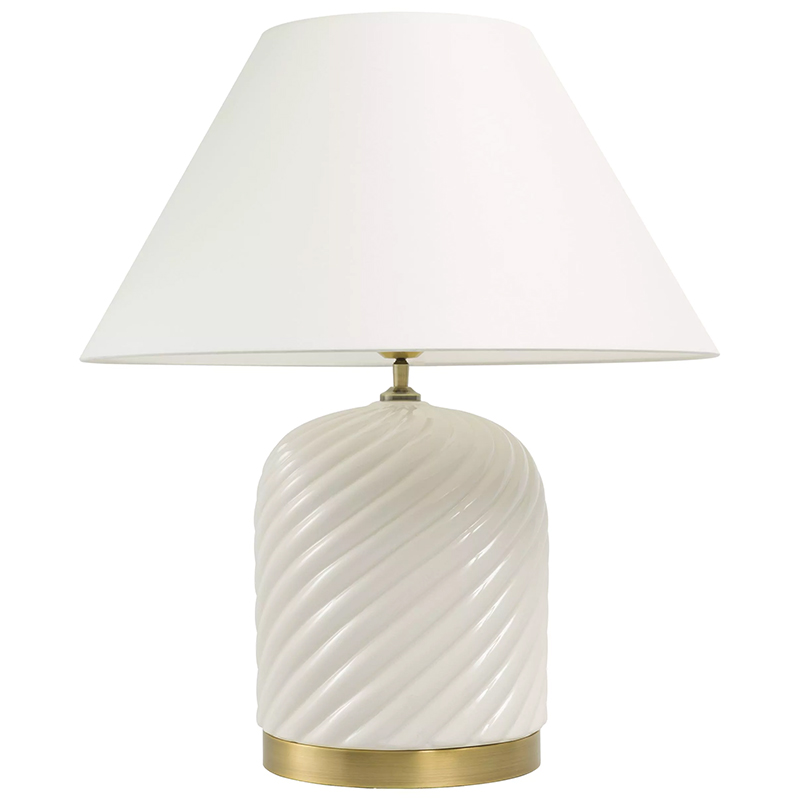 Настольная лампа Eichholtz Table Lamp Savona Кремовый Латунь Настольная лампа Eichholtz Table Lamp Savona Кремовый Латунь в Барнауле | Loft Concept