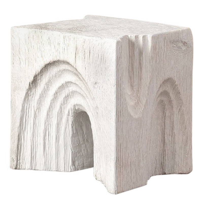 Приставной стол Kelly Wearstler Белый Echo Stool Белый Приставной стол Kelly Wearstler Белый Echo Stool Белый в Барнауле | Loft Concept