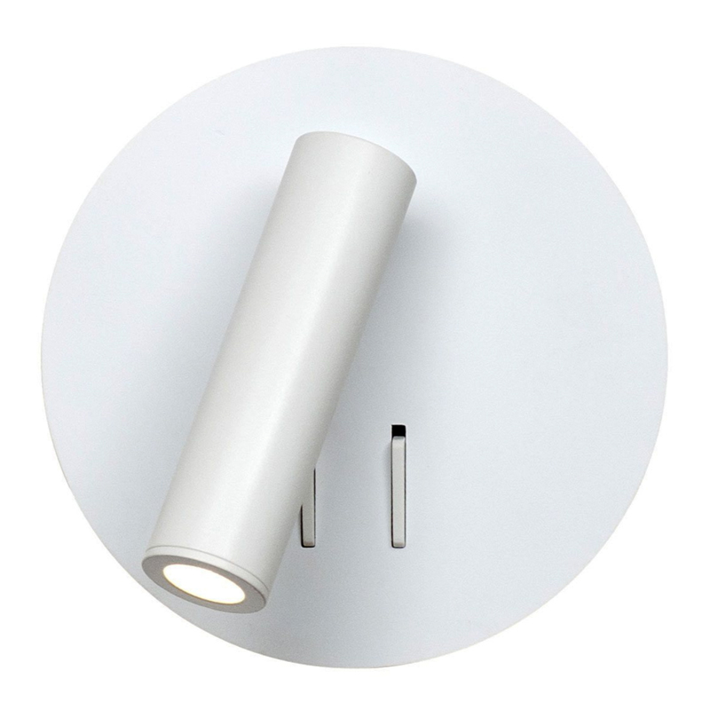 Настенный спот White Circle Spot Wall Lamp Белый Настенный спот White Circle Spot Wall Lamp Белый в Барнауле | Loft Concept