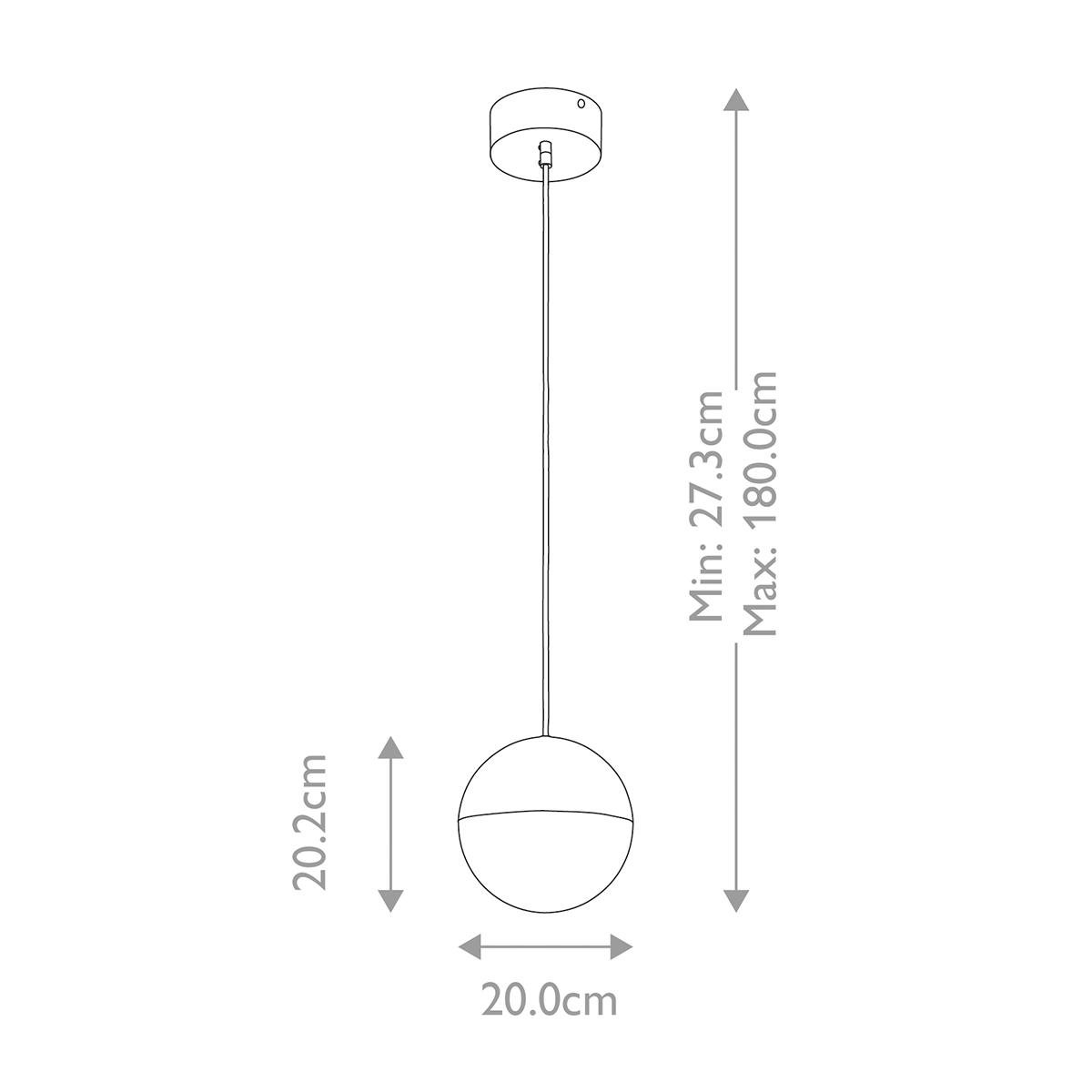 Подвесной светильник со сферическим плафоном из акрила с циркониевыми вкраплениями Kichler в Барнауле