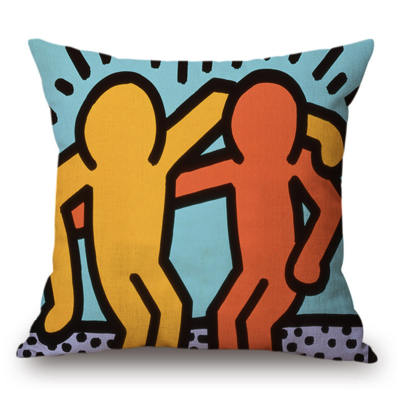 Подушка Keith Haring 6 Мульти Подушка Keith Haring 6 Мульти в Барнауле | Loft Concept