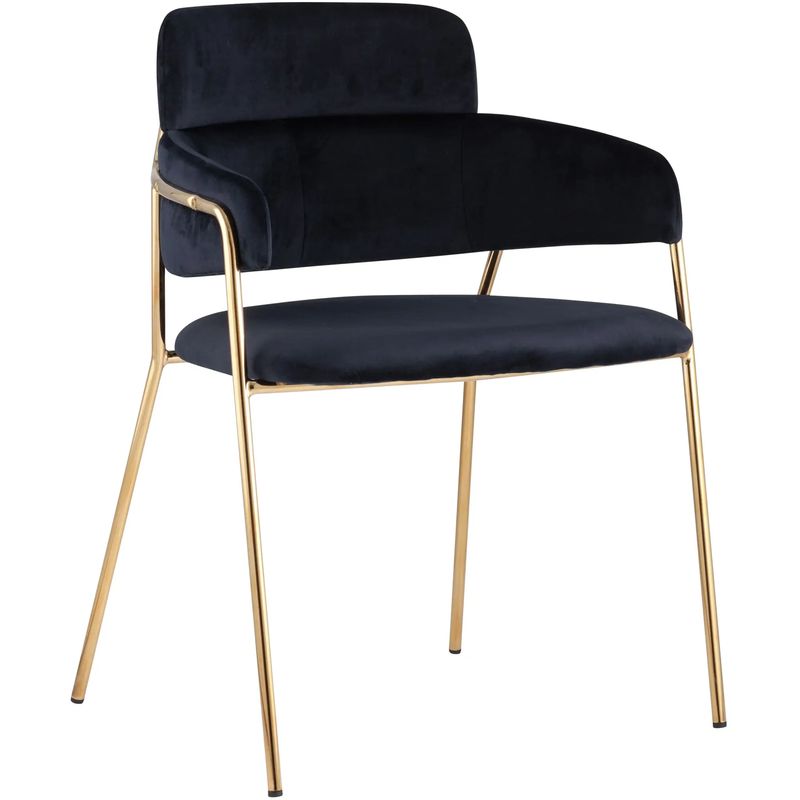 Polina chair Тёмно-синий Велюр Темно-синий Золотой Polina chair Тёмно-синий Велюр Темно-синий Золотой в Барнауле | Loft Concept