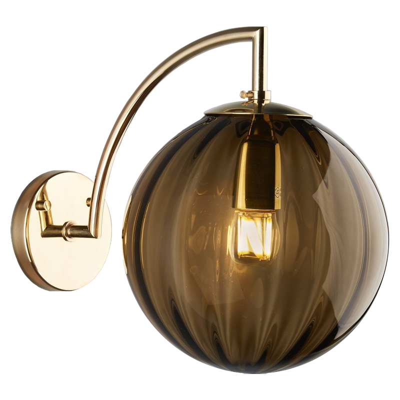 Бра Hector Sconce Amber Глянцевое золото Янтарь (Amber) Бра Hector Sconce Amber Глянцевое золото Янтарь (Amber) в Барнауле | Loft Concept