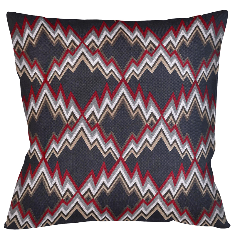 Декоративная подушка Ikat Pattern Темно-синяя Темно-синий Декоративная подушка Ikat Pattern Темно-синяя Темно-синий в Барнауле | Loft Concept