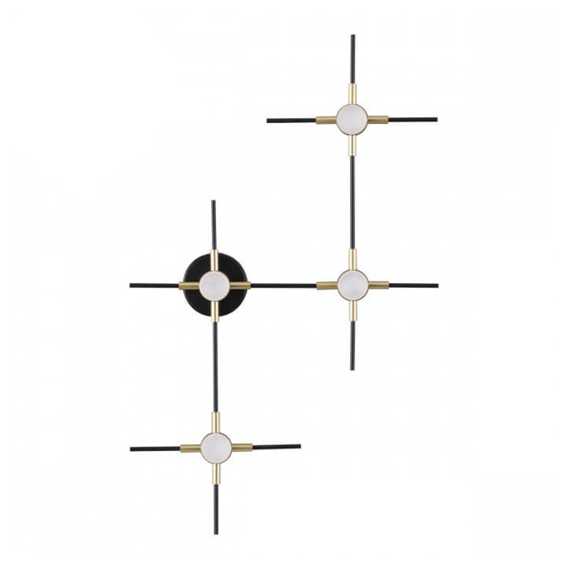 Бра Ake Sconce Черный Белый Золотой Бра Ake Sconce Черный Белый Золотой в Барнауле | Loft Concept