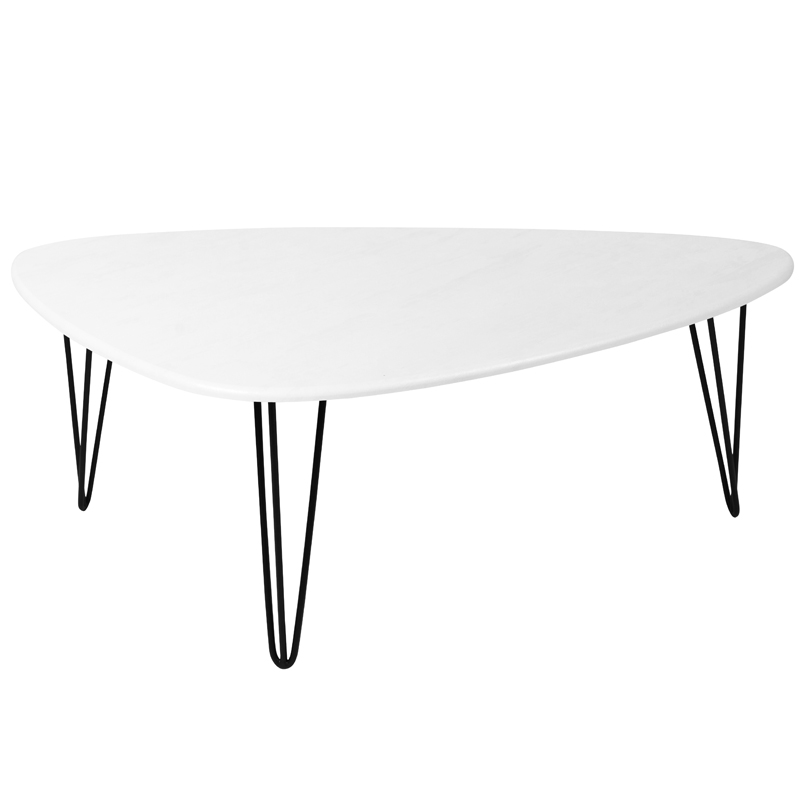 Кофейный стол Dorian Coffee Table white Белый бетон в Барнауле | Loft Concept 