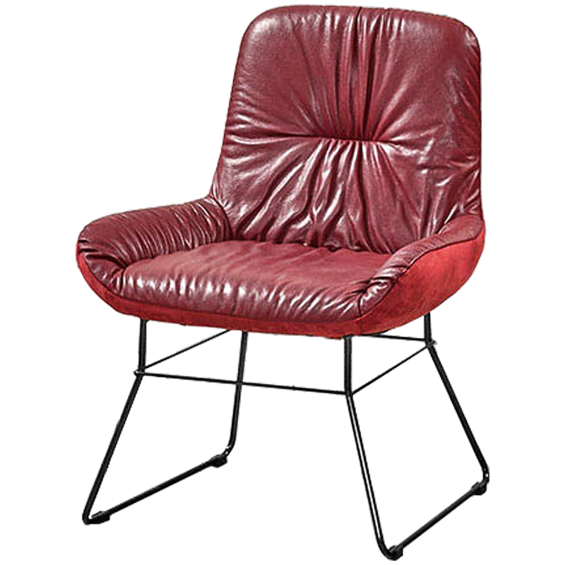 Кресло Arnaldo Half-chairs Красный Золотой Кресло Arnaldo Half-chairs Красный Золотой в Барнауле | Loft Concept