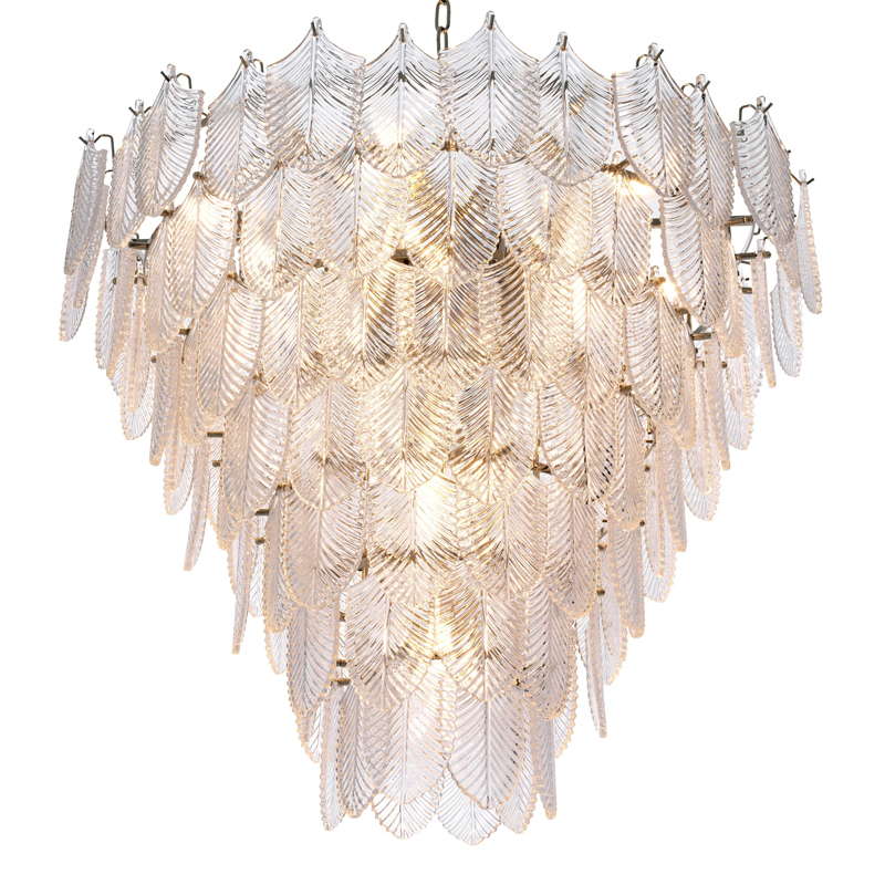 Люстра Eichholtz Chandelier Verbier L clear Никель Прозрачный Люстра Eichholtz Chandelier Verbier L clear Никель Прозрачный в Барнауле | Loft Concept
