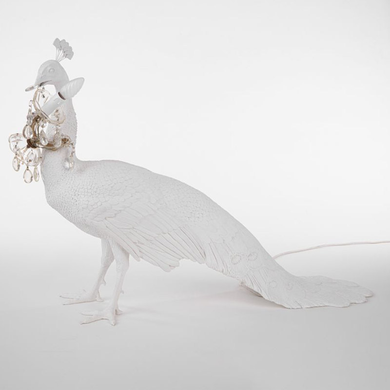 Настольная лампа Seletti Peacock Led Lamp Белый Настольная лампа Seletti Peacock Led Lamp Белый в Барнауле | Loft Concept